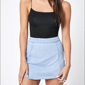 Pacsun Tulip Dark Denim Skirt